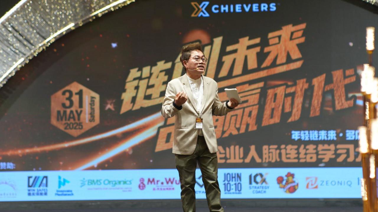 Adrian Swea on stage