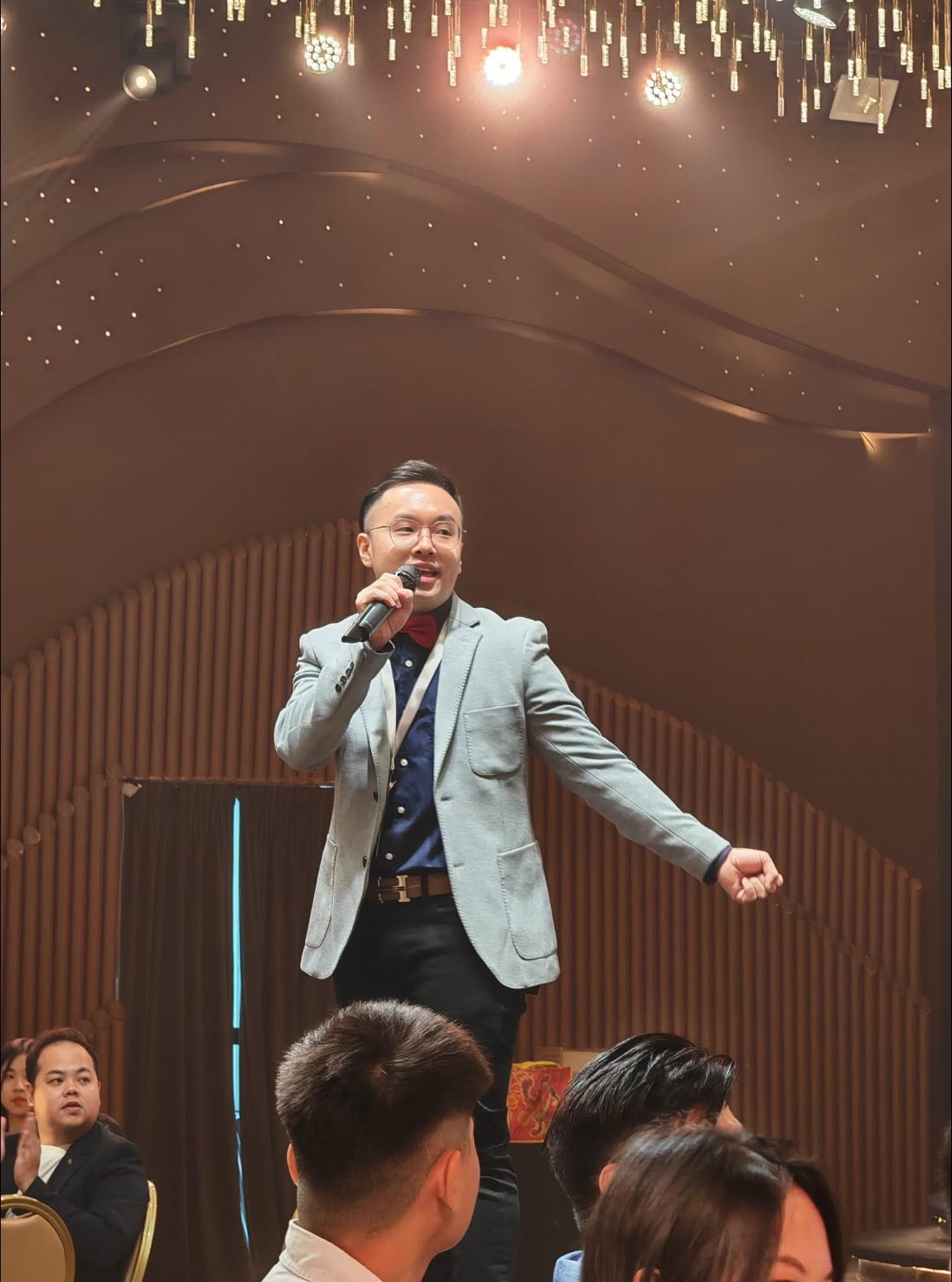 Joseph Lee on stage